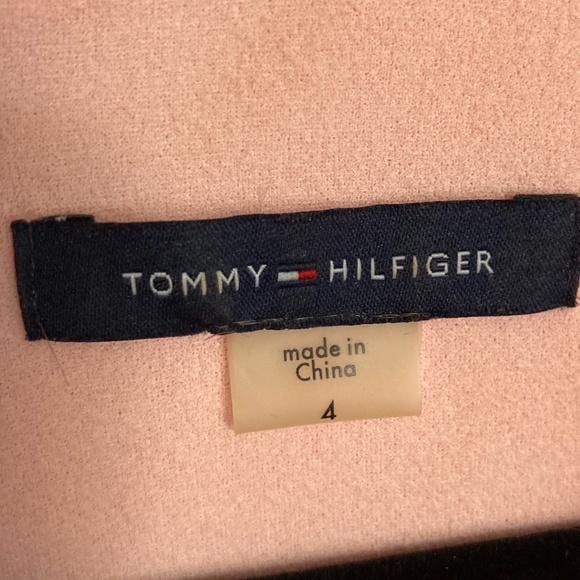 Tommy Hilfiger Pink Lace Up Midi Dress - Picture 4 of 5